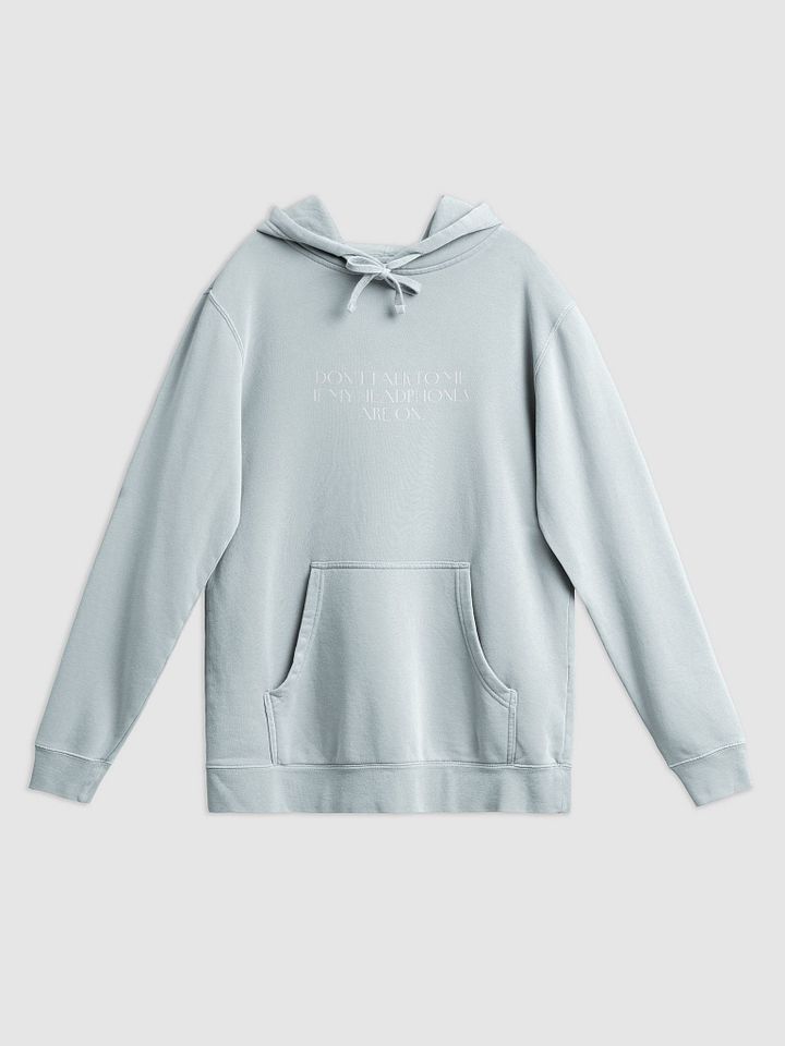 HEADPHONES ON (variant 2) printed pigment hoodie product image (19)