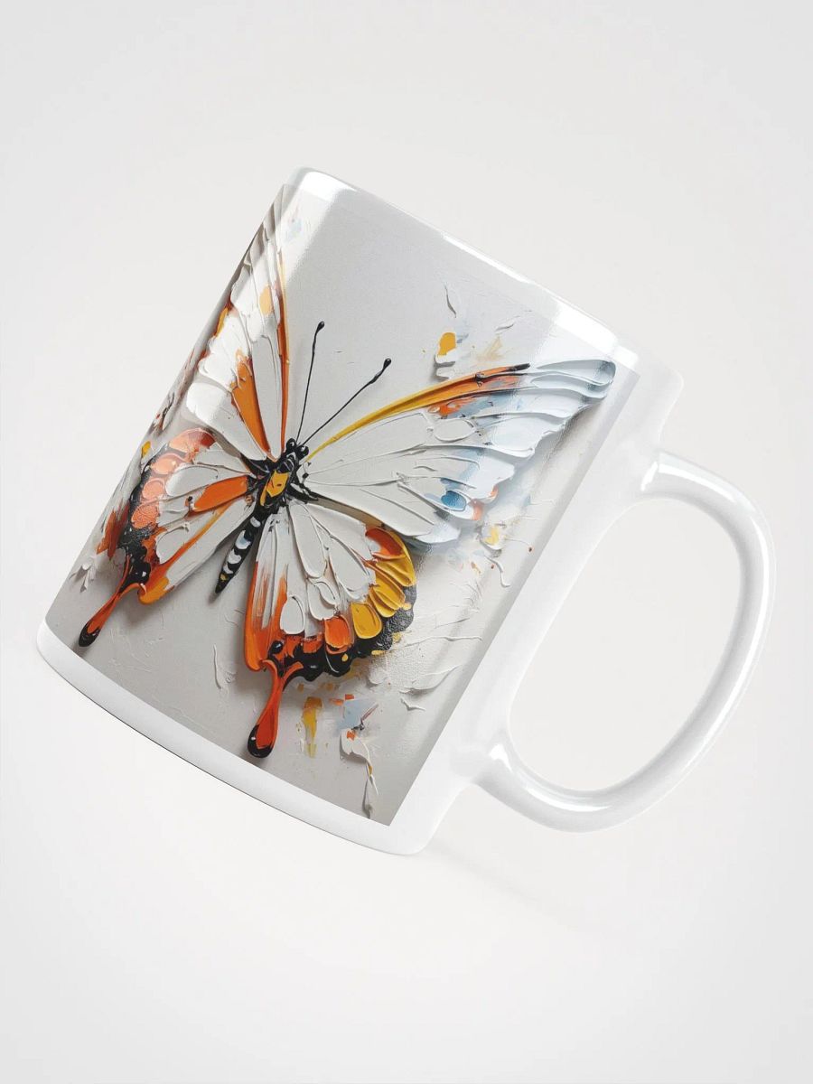 Whispers of Flight Butterfly White Glossy Mug product image (10)