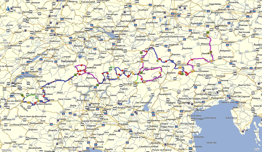 8-DAY CENTRAL ALPS CHALLENGE – TOP HIGHLIGHTS, 2000 KM, Tour Book & GPX Data product image (4)