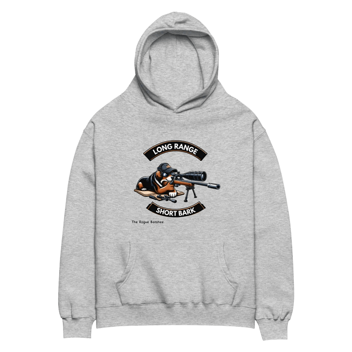 Premium Oversized Hoodie – Long Range, Short Bark product image (8)