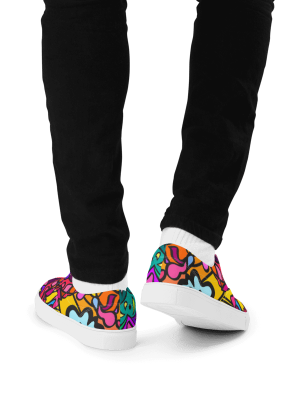Swirls of Nature Men's Canvas Shoes - Wave at Sunset product image (11)