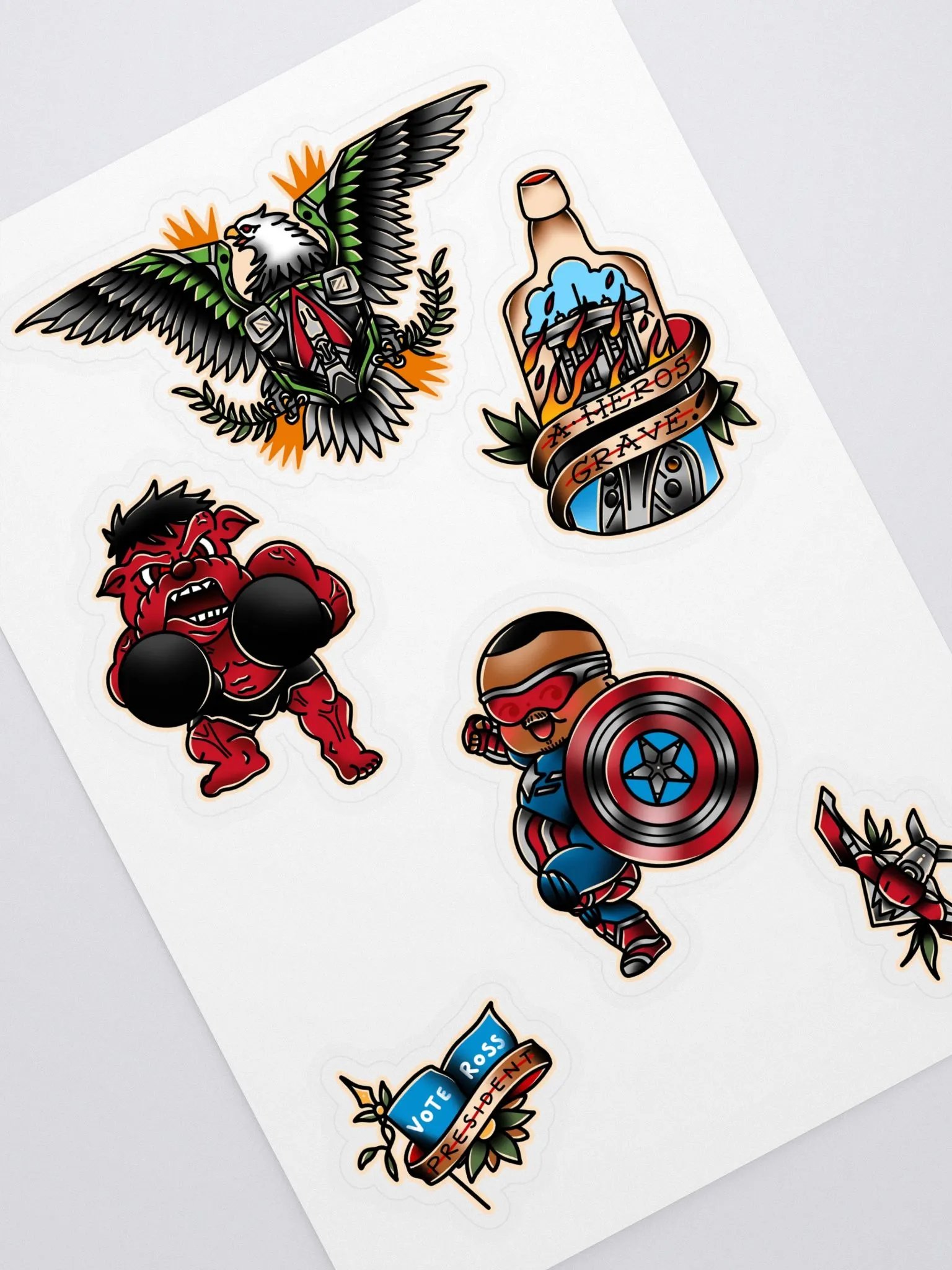 Cap 4 Flash - Sticker Sheet product image (1)