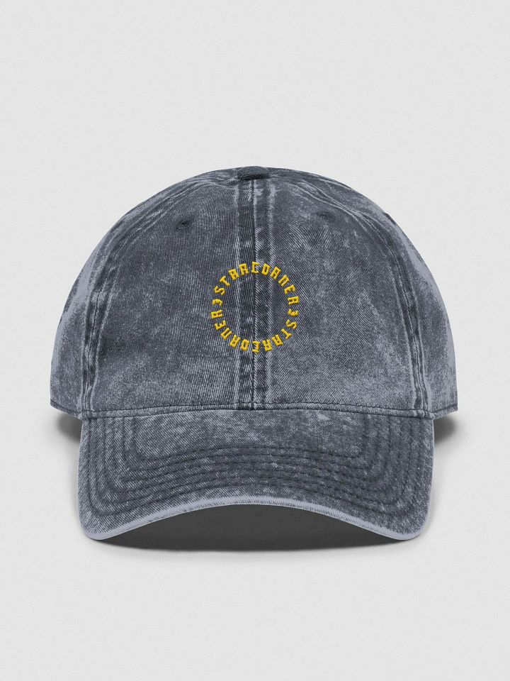 3starcorner Dad Hat in Navy Vintage Wash product image (1)