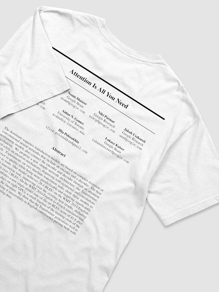 Attention Is All You Need T-Shirt product image (1)