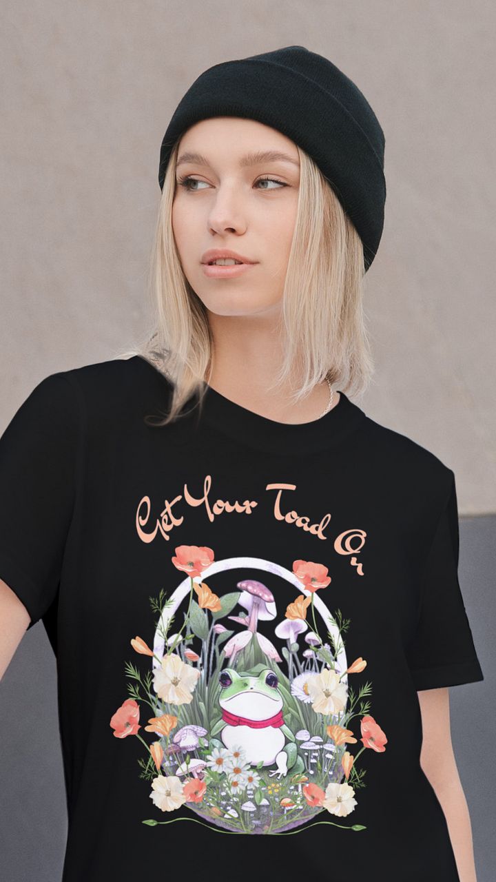 Cottagecore Frog Mushrooms Get Your Toad On T-Shirt product image (1)