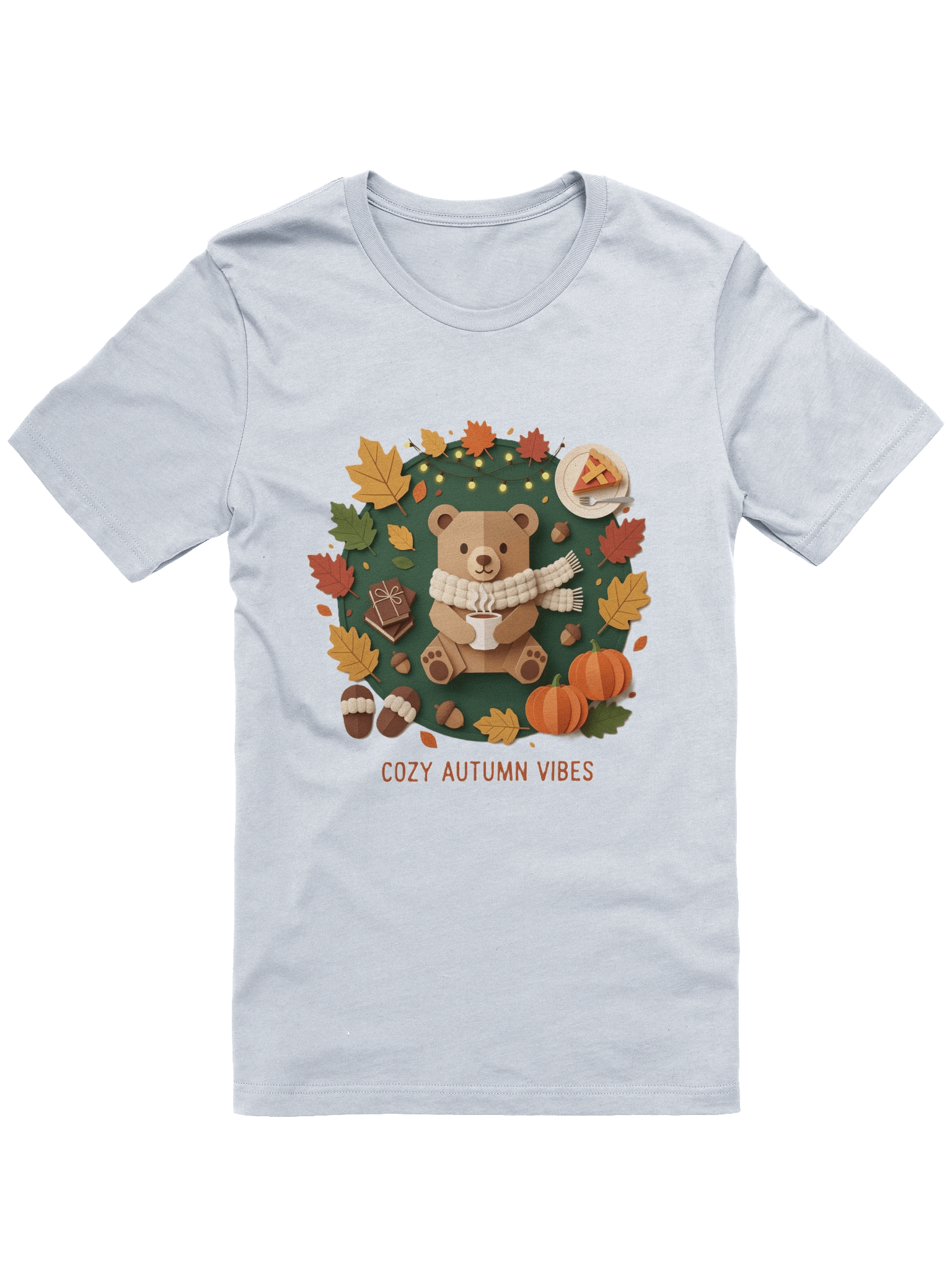 Cozy Autumn Vibes Bear T-Shirt product image (1)