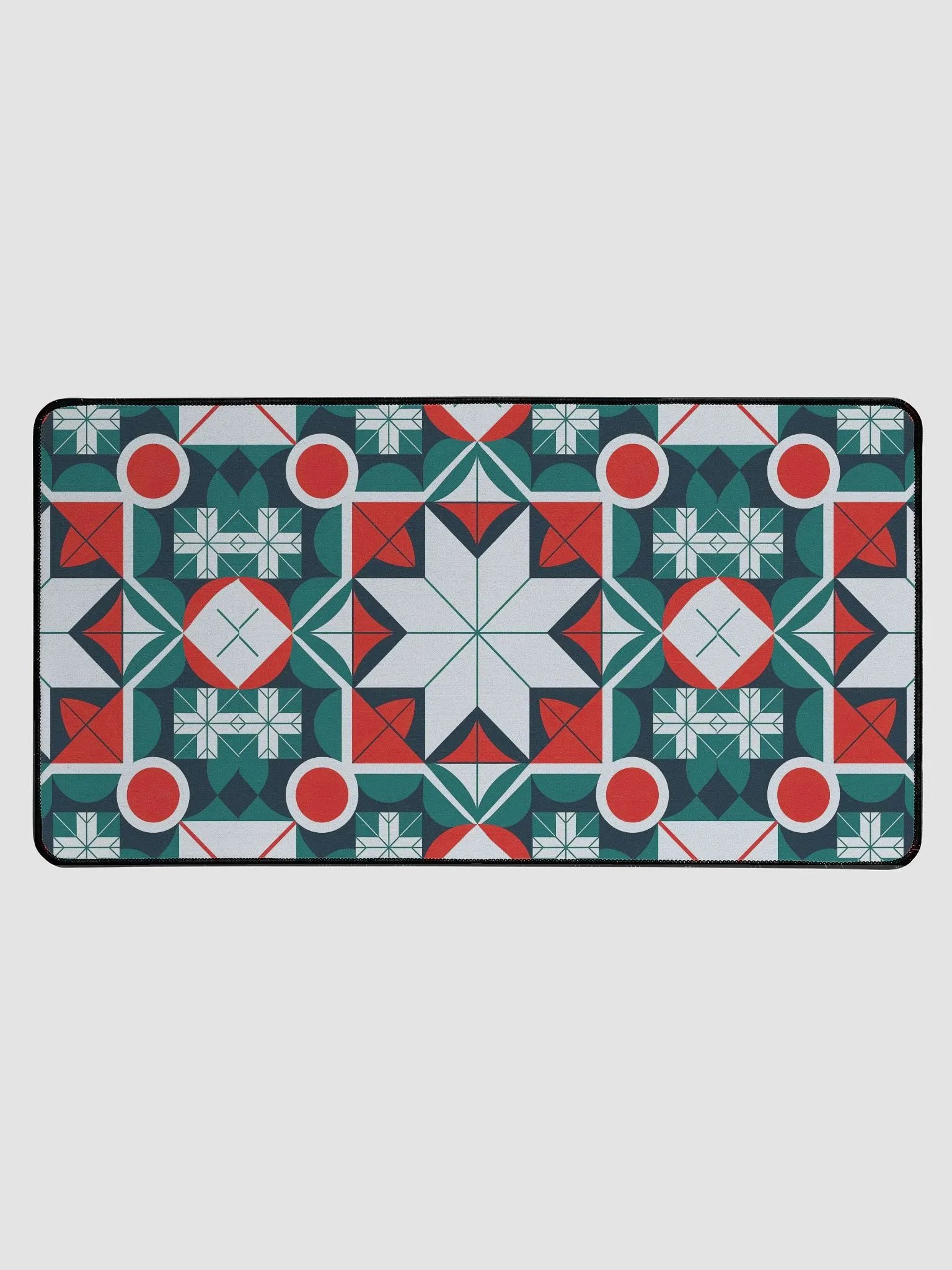 Kaleidoscope patterned Desk Mat 15.5" x 31.5" product image (1)