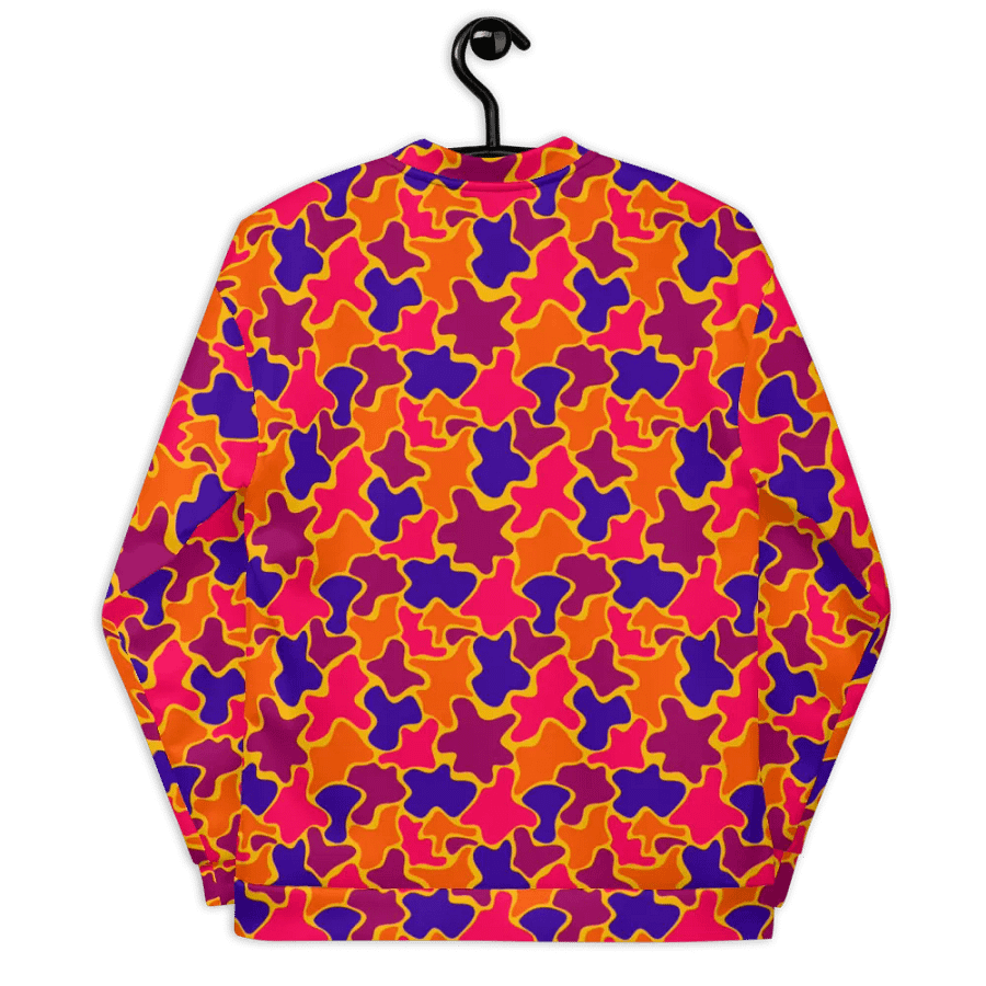 Multi Colored Pattern Blobs Bomber Jacket product image (8)