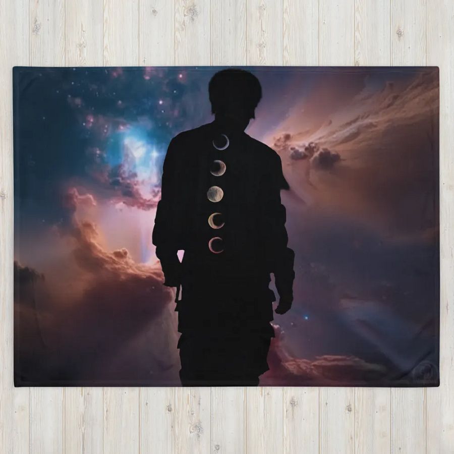 BTS - Moonlit Jimin Throw Blanket - Designed by ChimberArt product image (4)