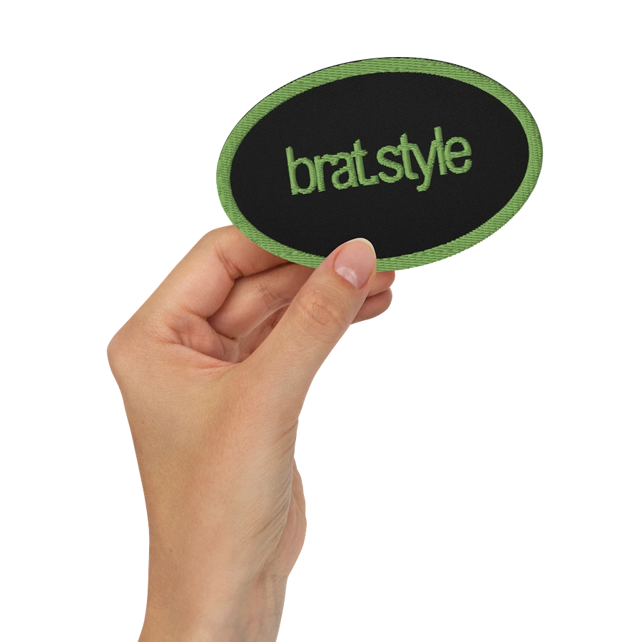 the bratstyle embroidered patch - oval product image (2)