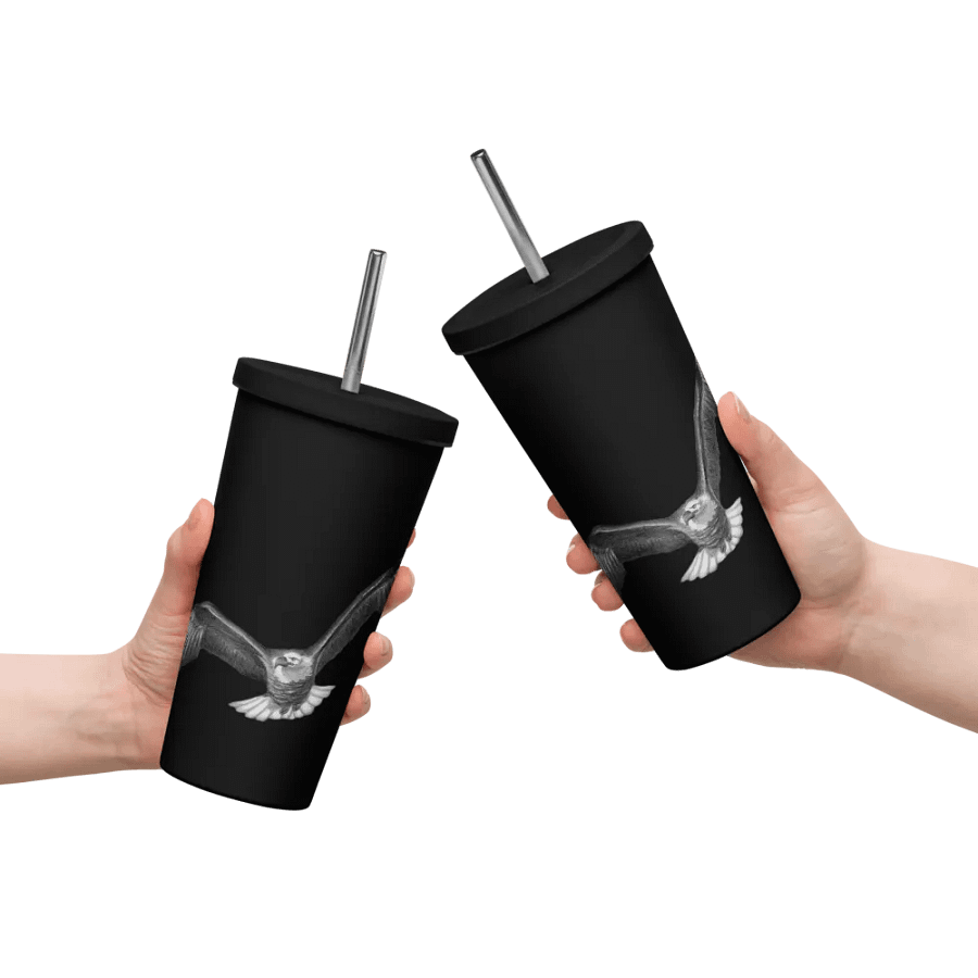 Eagle Drawing Straw Cup product image (14)