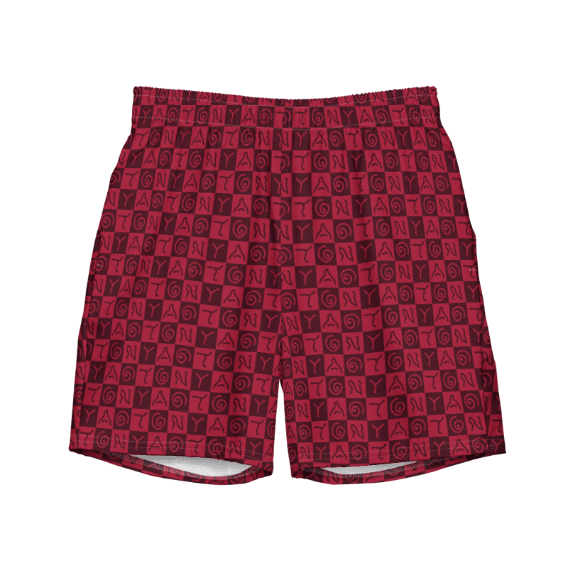 Crazy Tonya Red Swim Trunks product image (1)