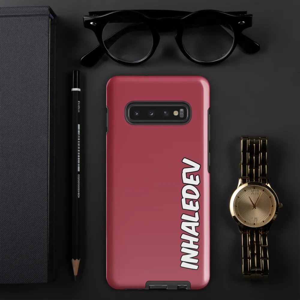 Red InhaleDev Samsung Tough Case product image (6)