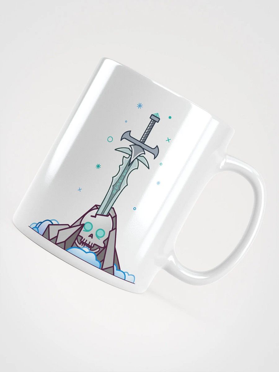 Sword in the Skull - Lich Variation - White Glossy Mug product image (4)