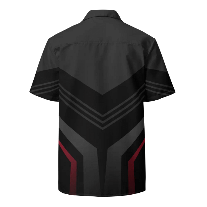 1K Frequency Black/Grey/Red Hawaiian Shirt product image (2)