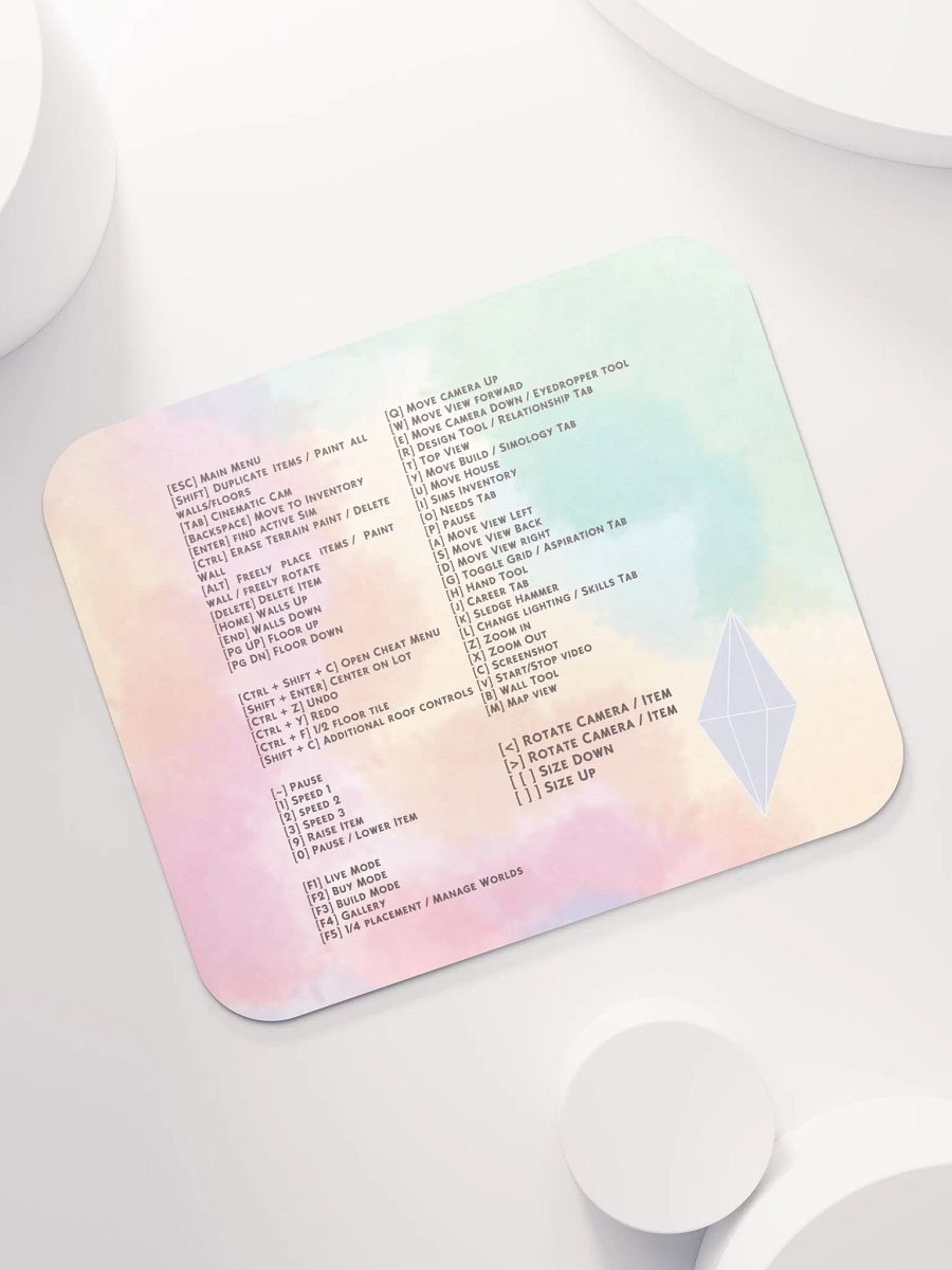 Rainbow Sims Hotkeys Mousepad product image (4)