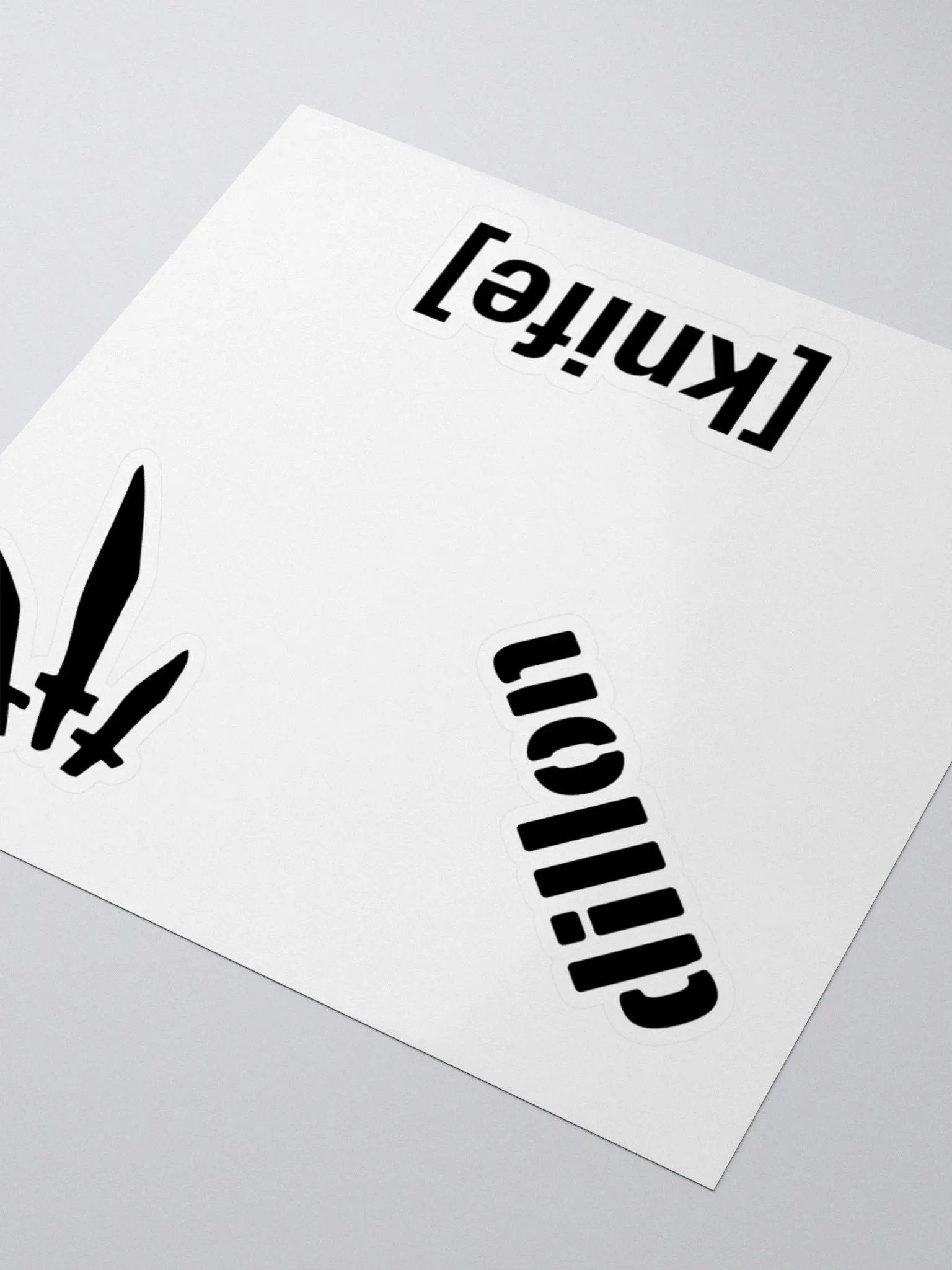 [knife] , triblade and dillon sticker product image (9)