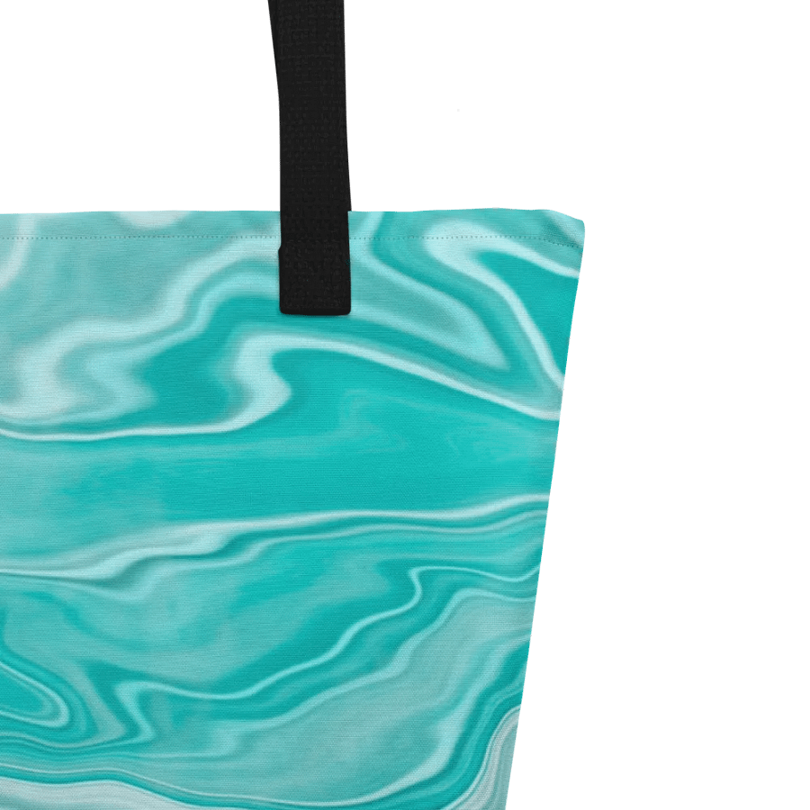 Icy blue crashing waves Abstraxt art product image (3)