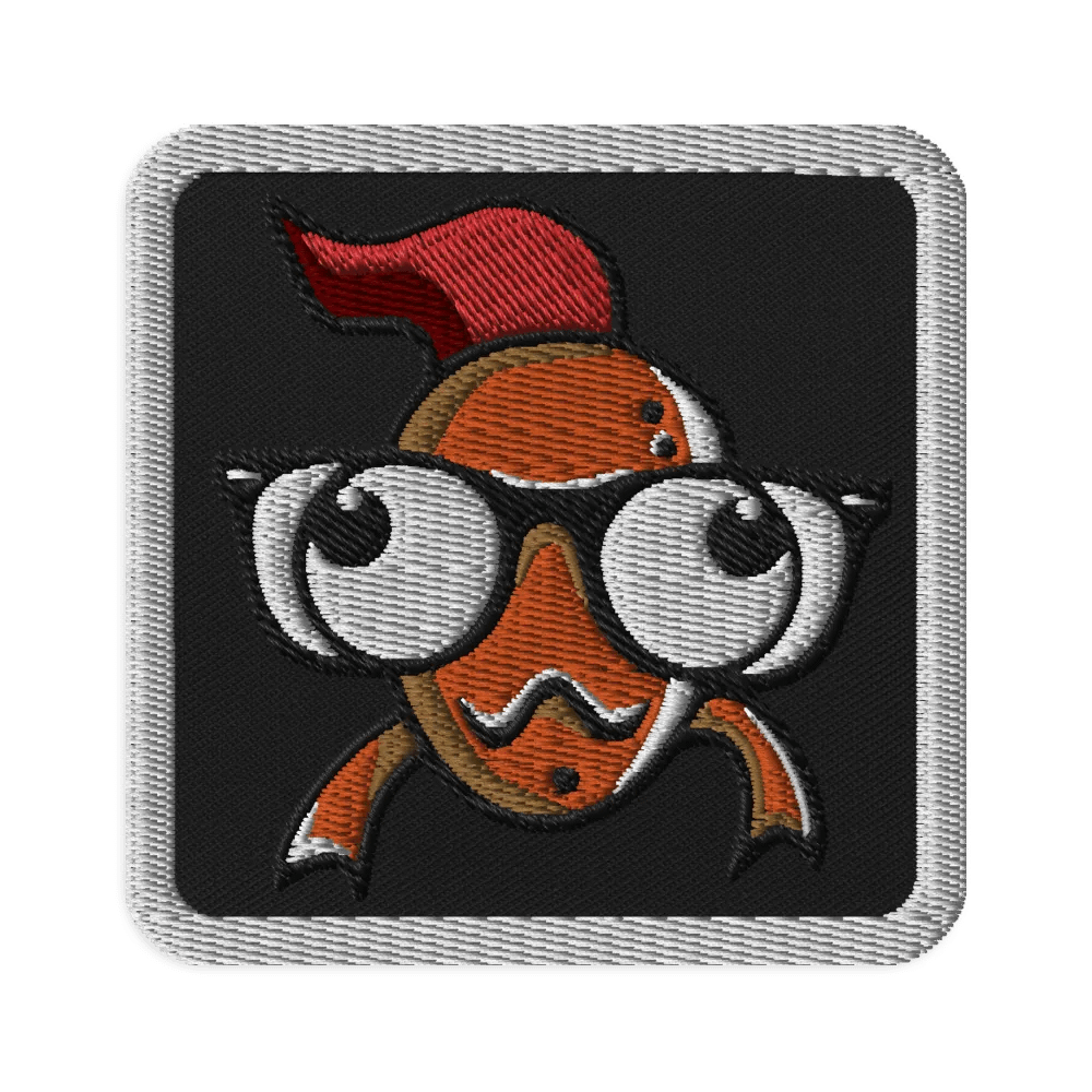 FEESH Logo Square Patch [white border] product image (1)