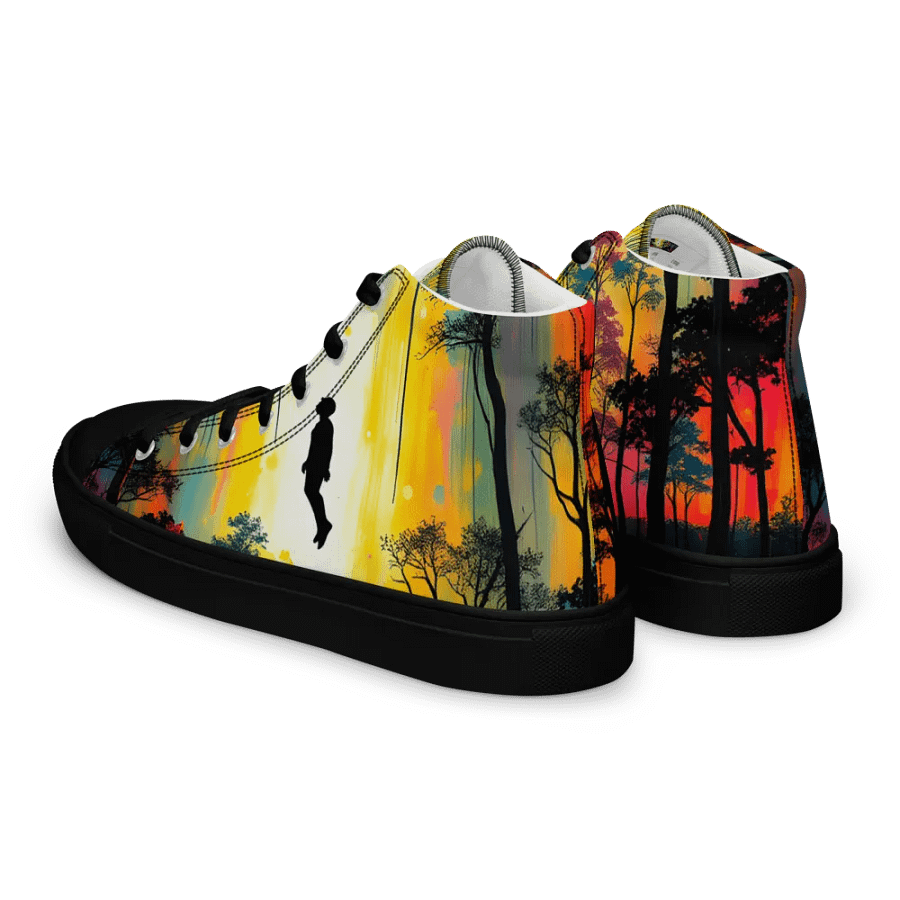 ethereal forest levetation men's canvas high tops product image (5)