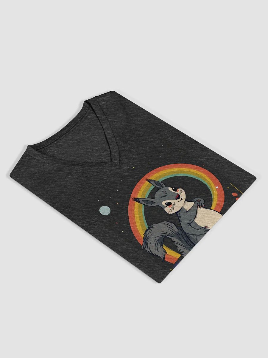 Whimsical Rainbow Squirrel Women's V-Neck Tee product image (4)