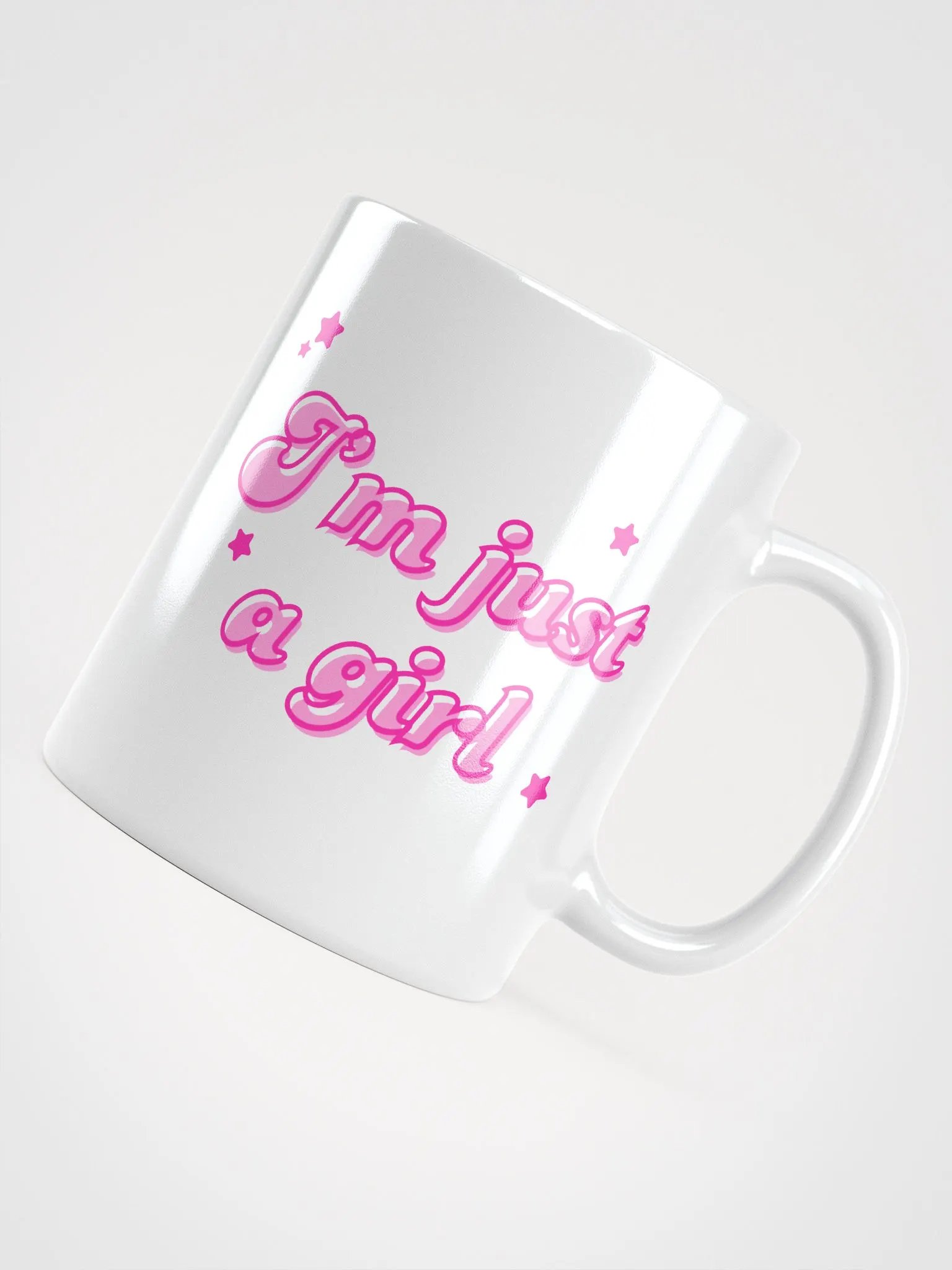 I'm Just A Girl White Mug product image (4)