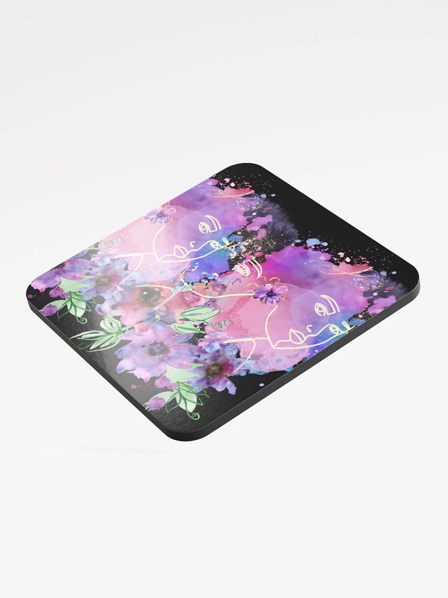 Whimsical Faces Watercolor Coaster Set for the feminine lady product image (3)