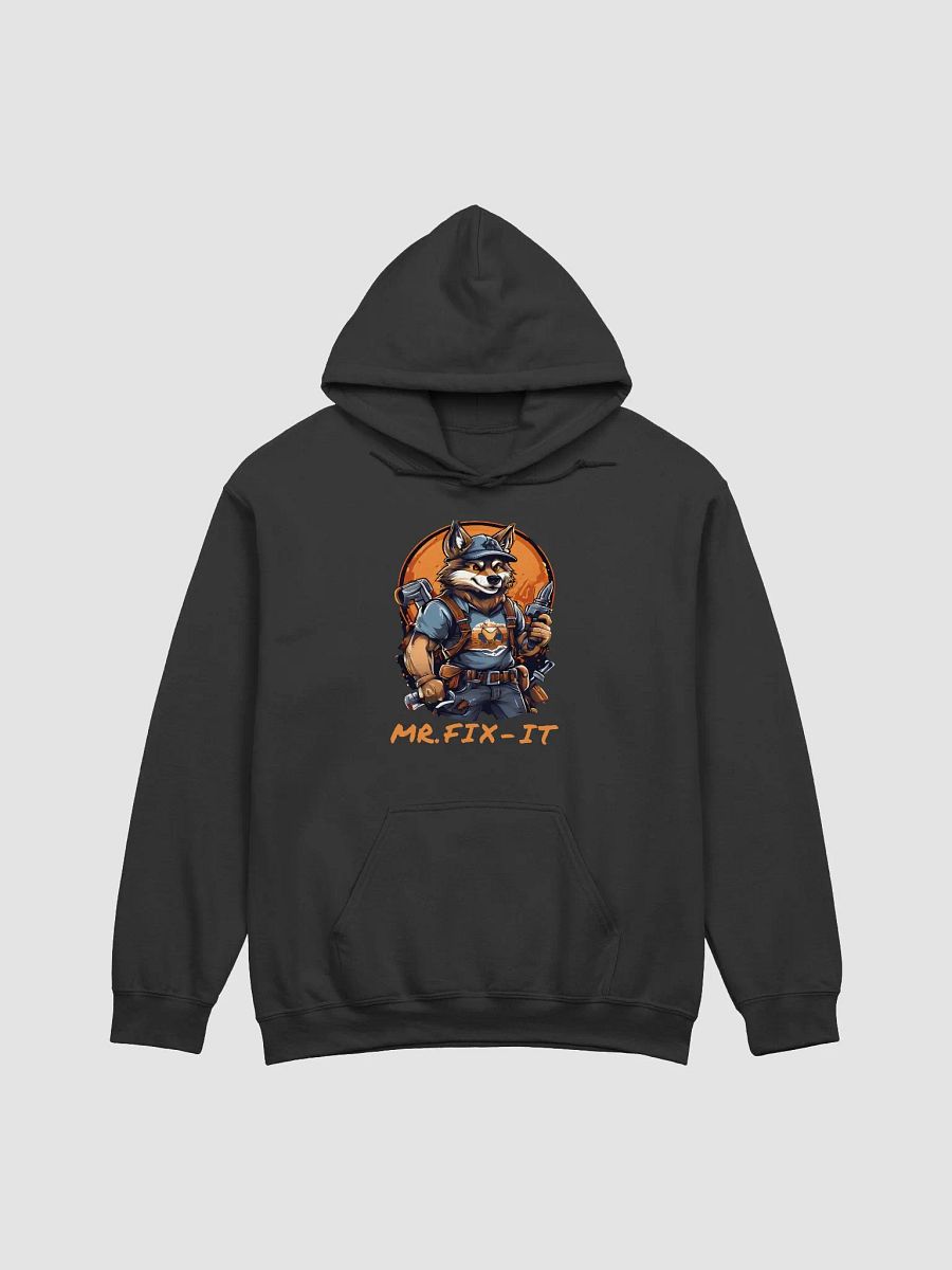 Mr. Fix-It Funny Cartoon Wolf Handyman Gildan Classic Hoodie - Cool Unique Gift for DIY Enthusiasts product image (1)