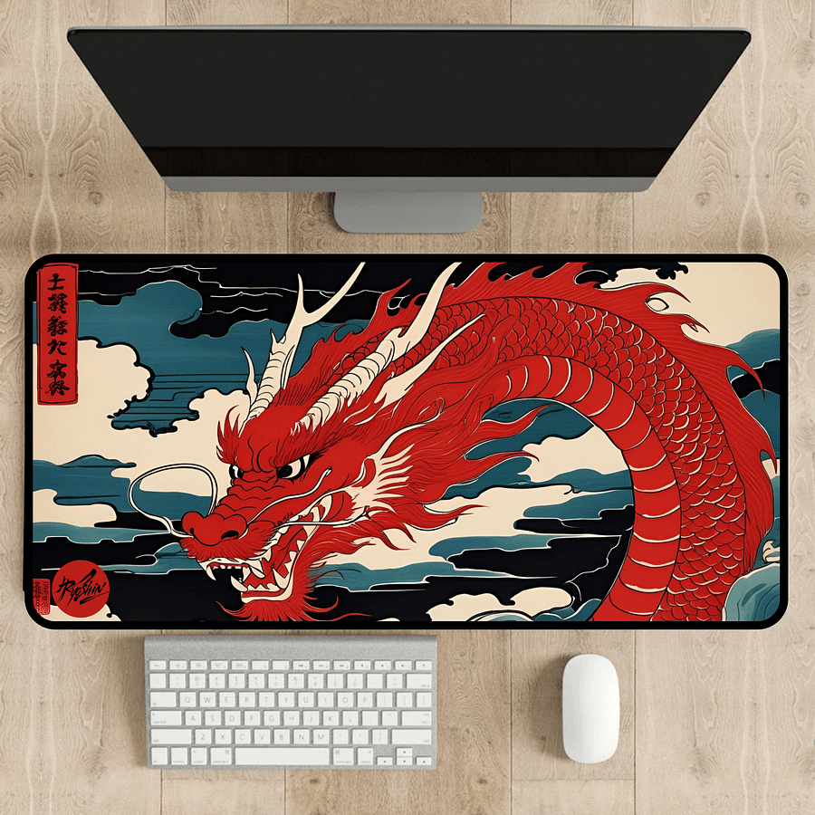 Ryoshin - Burning Passion (Moeru Jōnetsu), Ancient Ryū Collection, Desk Mat product image (6)