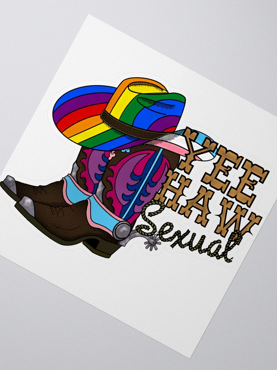 Yee-Haw Sexual Kiss Cut Sticker product image (2)