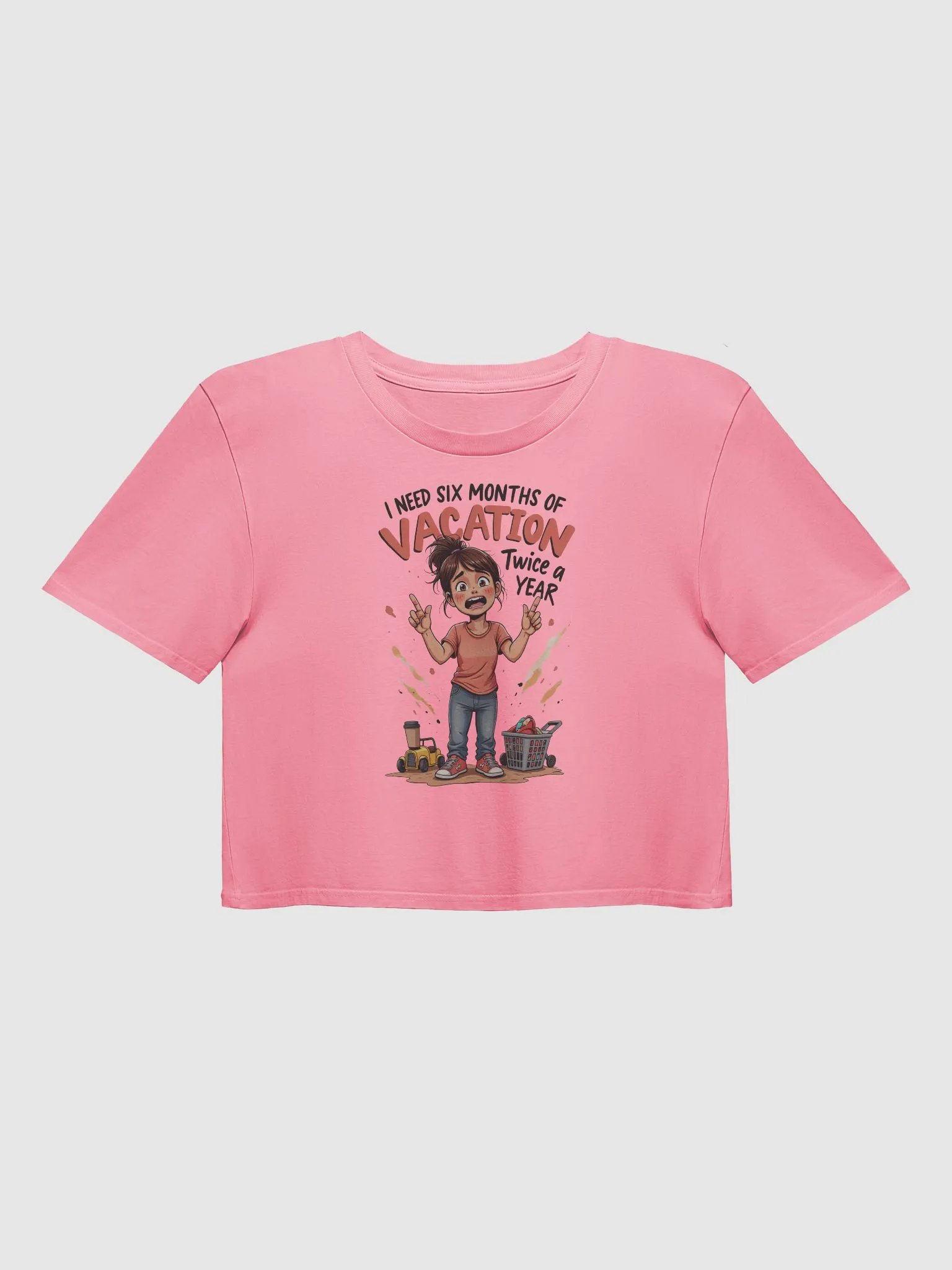 Vacation Lover's Expressive Crop Top product image (2)