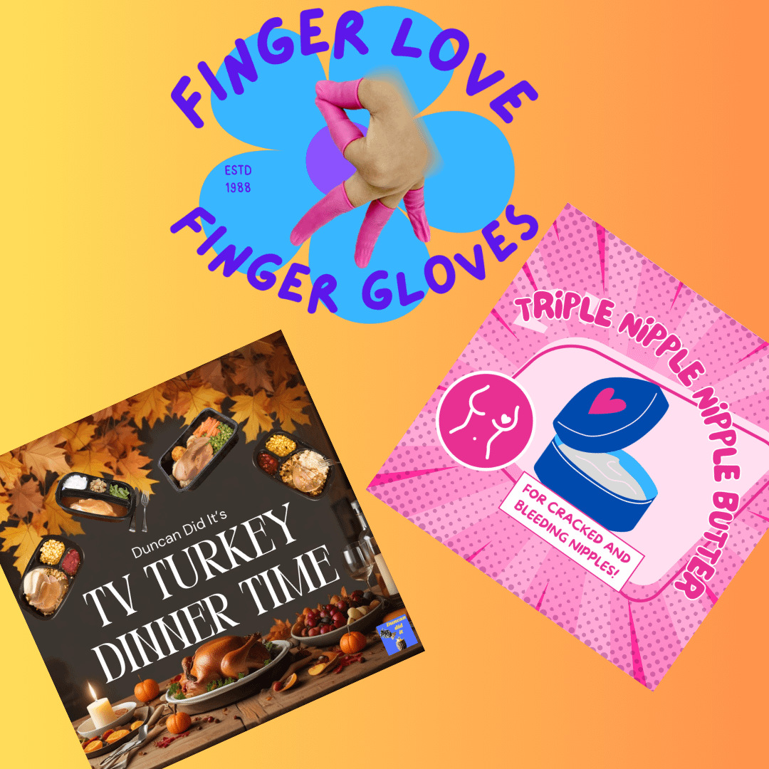 Triple Pack! Buy Triple Nipple, TV Turkey, and Finger Gloves Jingles together! product image (1)