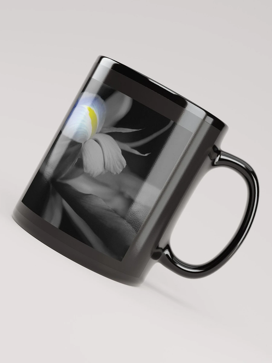 Black and White Iris Black Coffee Mug product image (7)
