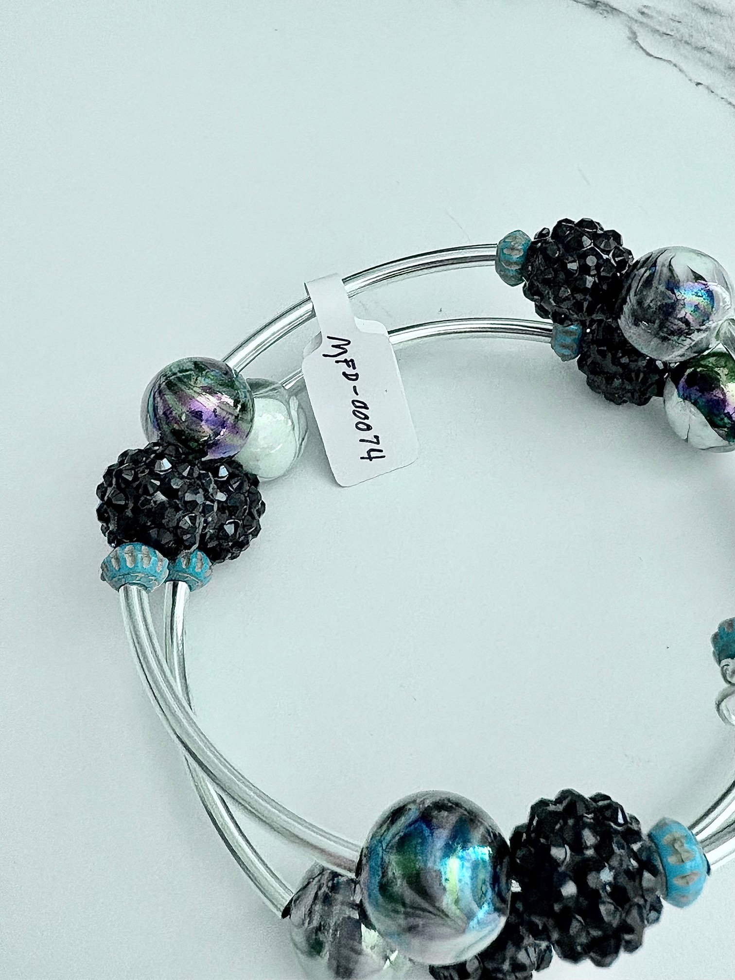 MFD-00074 | Handmade 8.25" Coil Bracelet | Mermaid Charm Jewelry | by Monique Faella Designs™ product image (4)