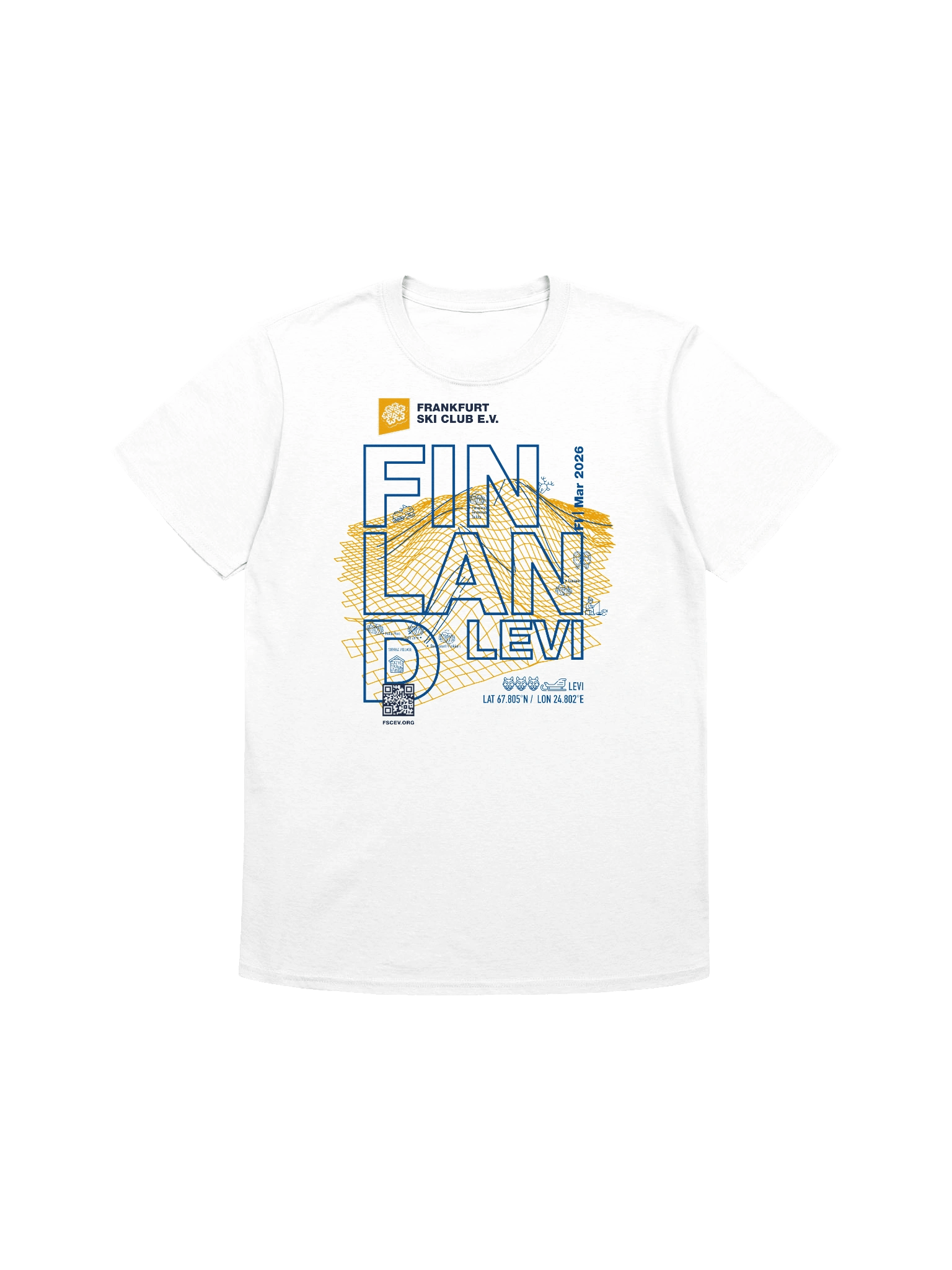 Finland / Levi Resort white (front only print) product image (1)