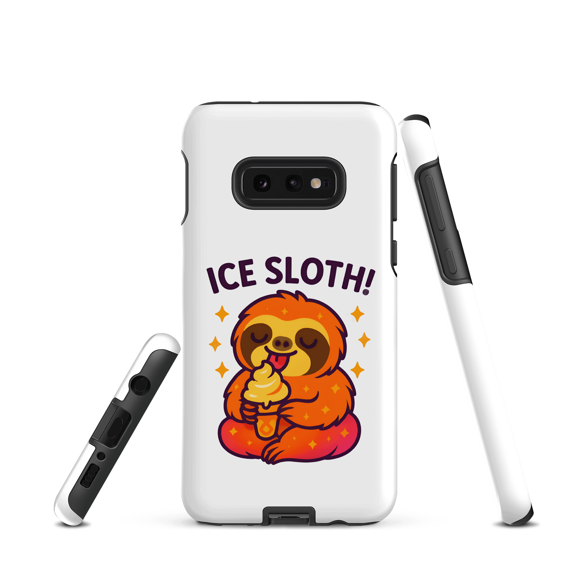Ice Sloth – Funny Sloth Samsung Case | Ice Cream Lover Tough Phone Case – Sloths Having Snacks Collection product image (1)