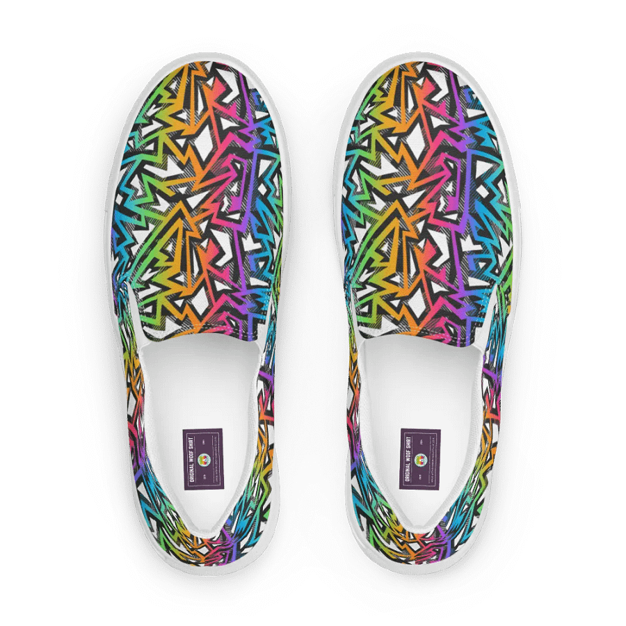 Rainbow Sparkle | Women's Slip-On Canvas Shoes product image (1)