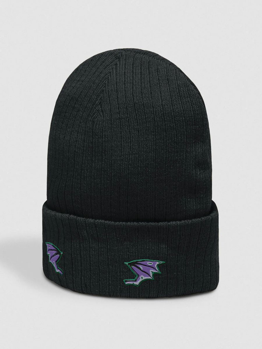Bat Wingalings Black Knit Beanie product image (2)