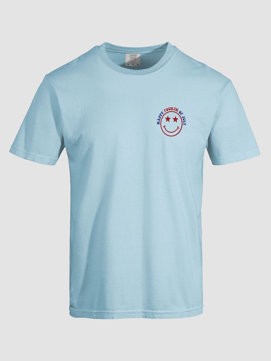 Patriotic Smiley Face Fourth of July T-Shirt product image (77)