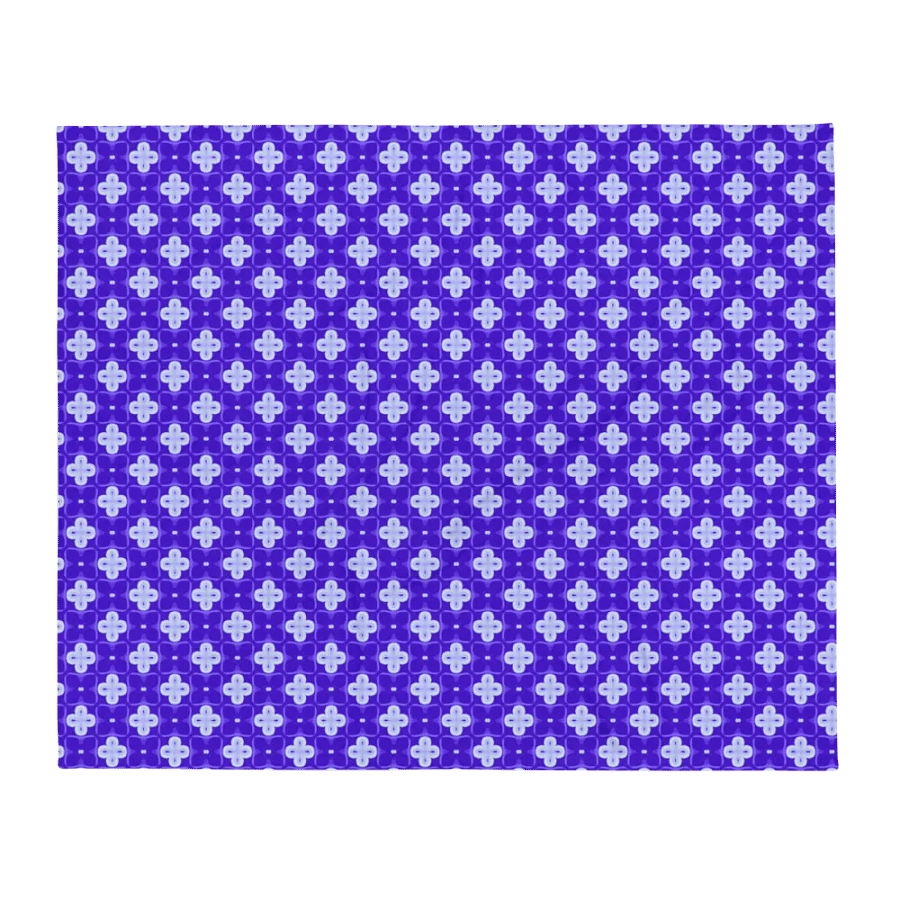 Purple & White Seamless Patterned Throw Blanket product image (4)
