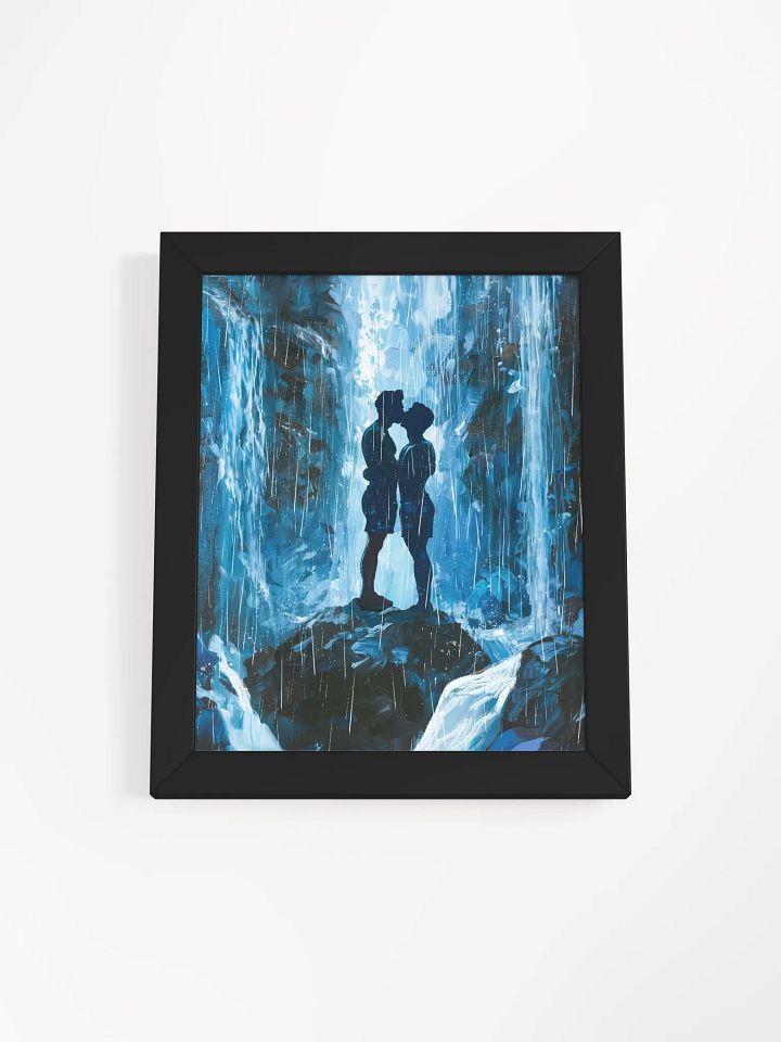 Kiss Beneath The Waterfalls - Gay Art Framed Poster product image (2)