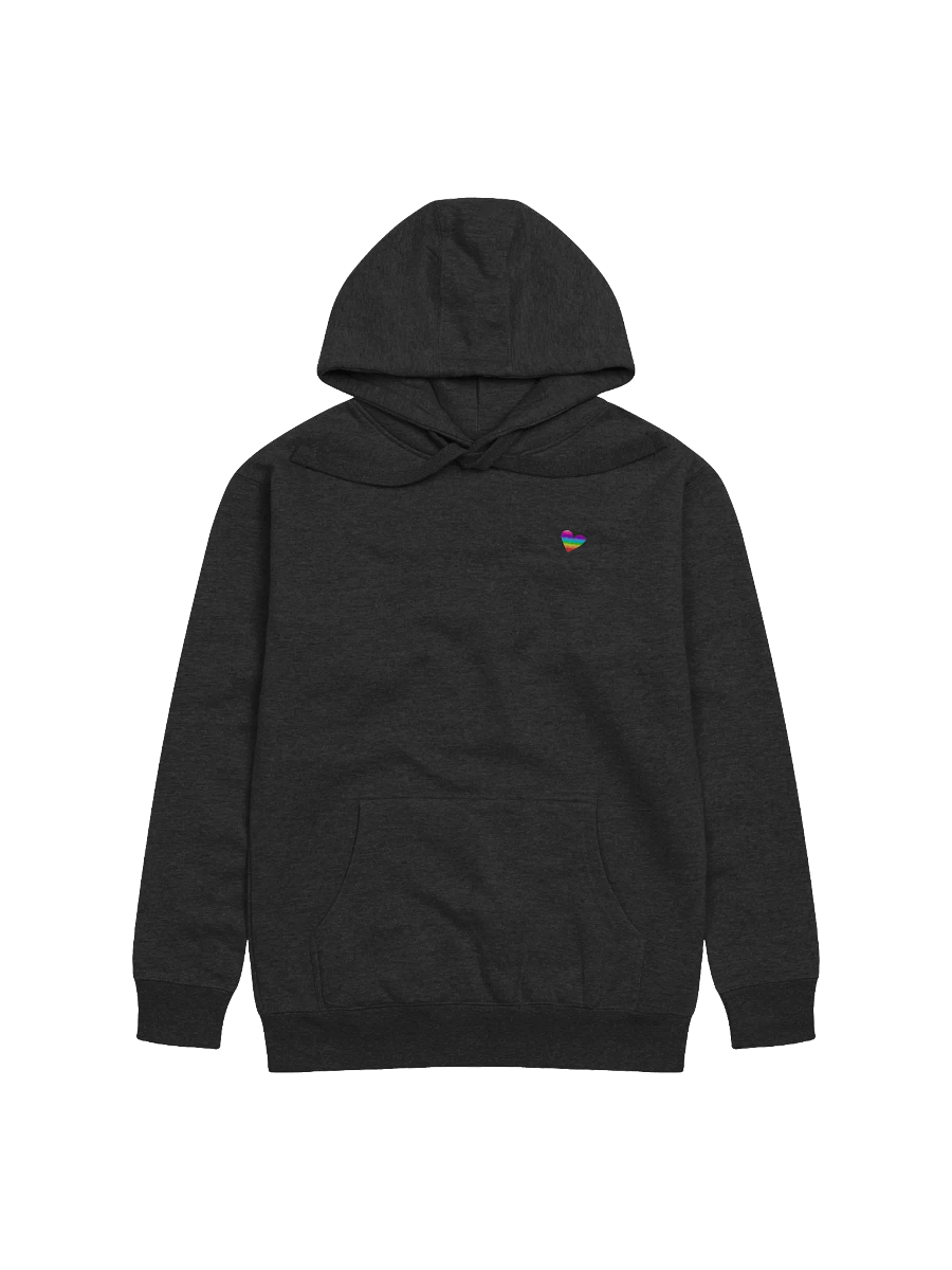 Rainbow Heart Cotton Heritage Unisex Premium Hoodie product image (1)