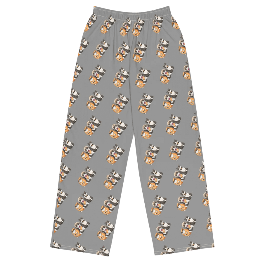 Pierogi Kitties PJs/comfy All-Over Print Unisex Wide-Leg Pants product image (1)