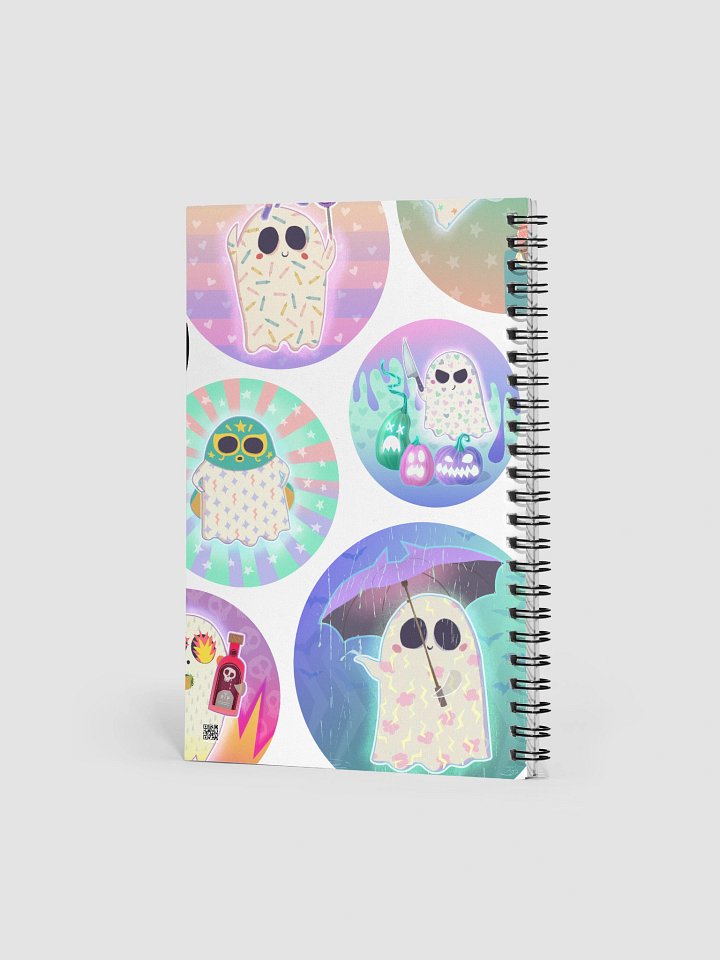 Pastel Little Ghosts Spiral Notebook product image (2)