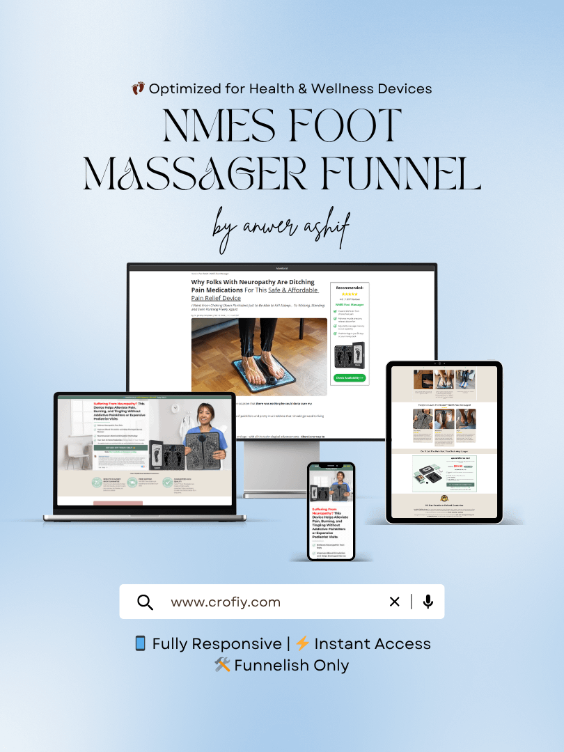 NMES Foot Massager Funnelish Templates product image (1)