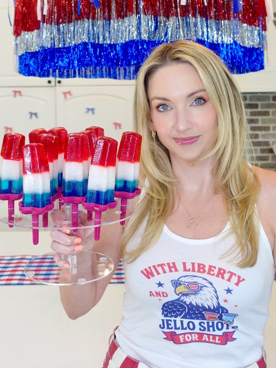 With Liberty and Jello Shots For All Women's Racerback Tank Top product image (3)