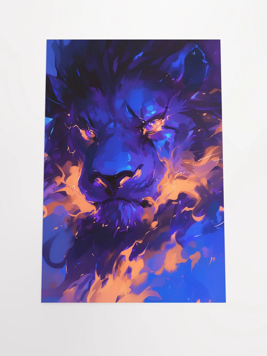Fierce Flame Lion Poster product image (2)