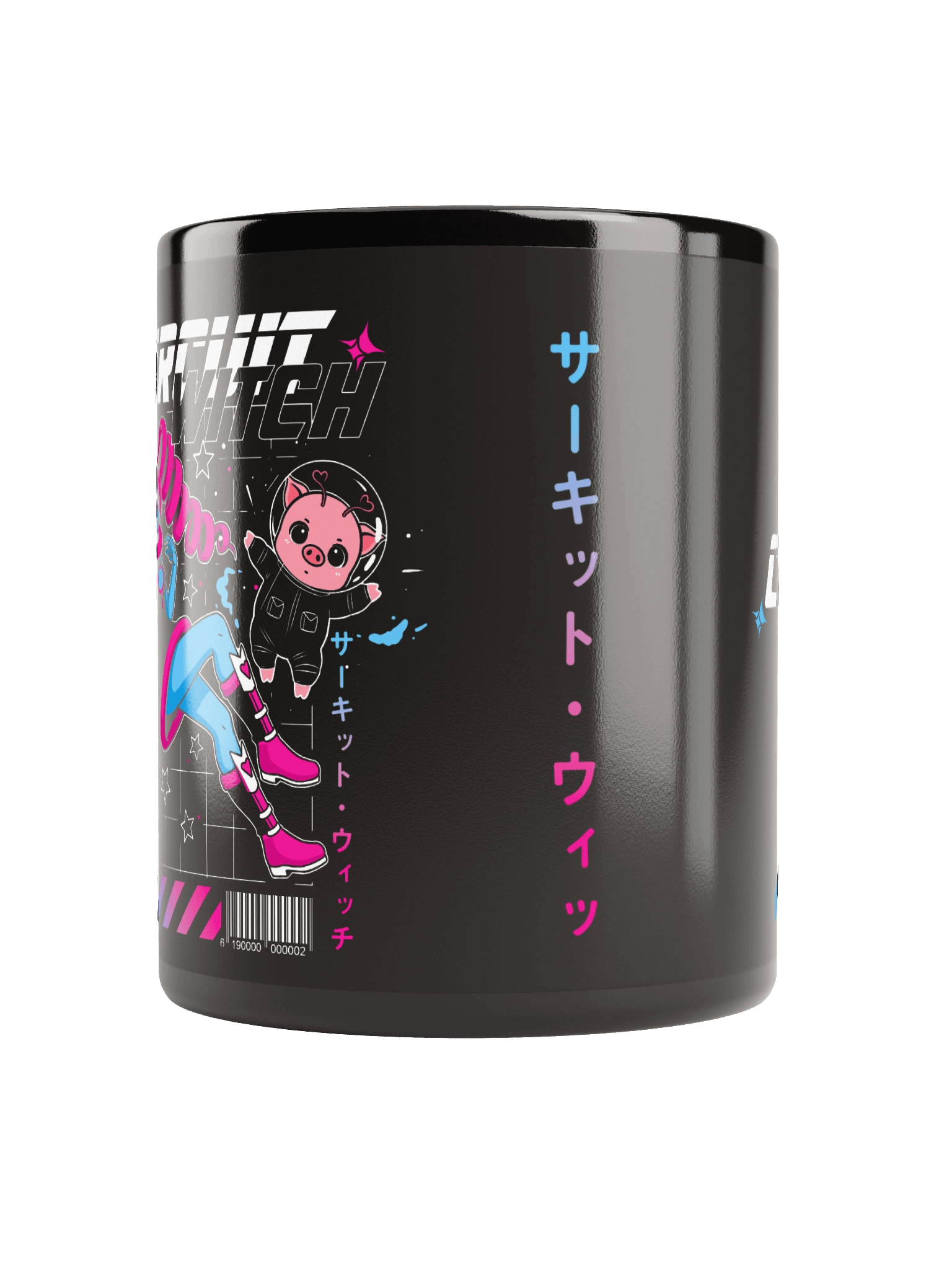 Circuit Witch & PuuPuu The Space Pig Cyberpunk Style - Mug product image (3)