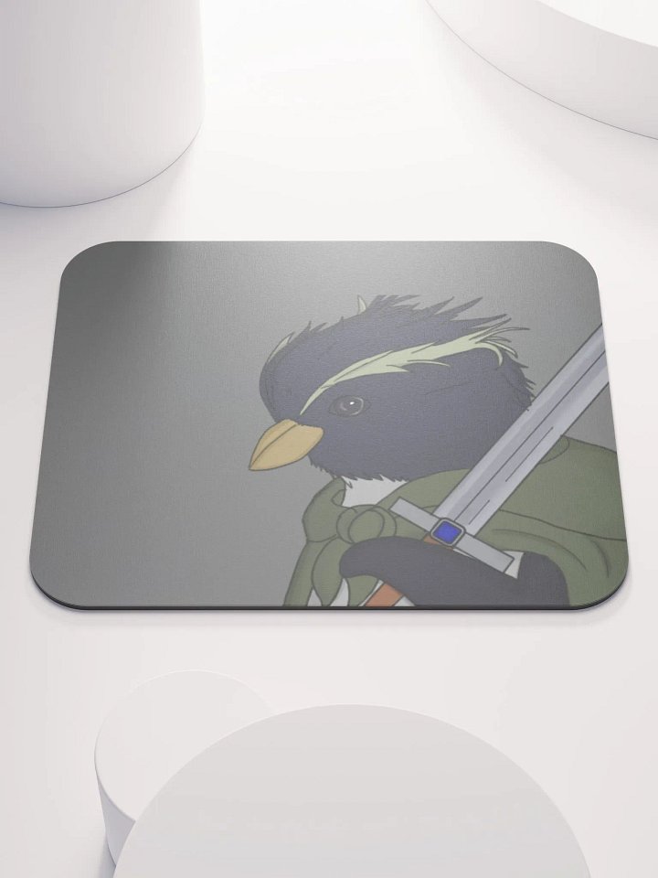 Waddles The Mouse Pad (Grey) product image (1)