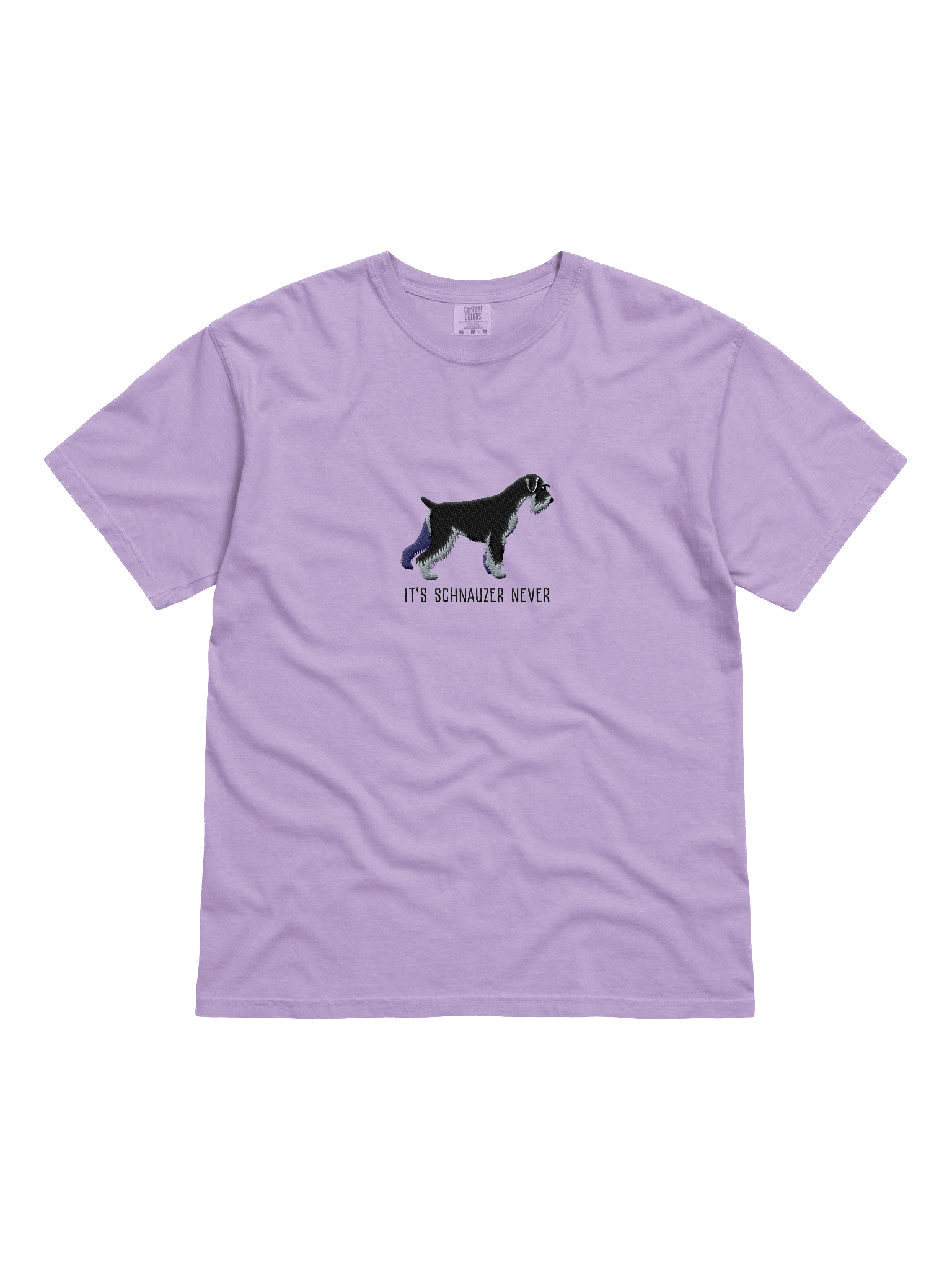 It's Schnauzer Never T-Shirt(Embroidered) of a Standard Schnauzer(Black & Silver) product image (31)